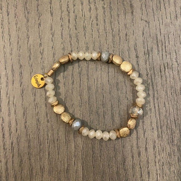 Gold and White Erimish Bracelets. - Picture 2 of 3